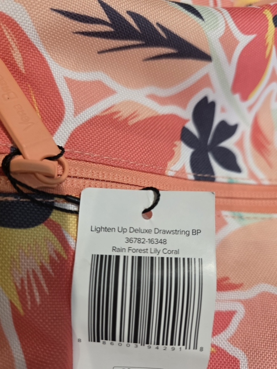 Vera Bradley Coral Floral Drawstring Backpack